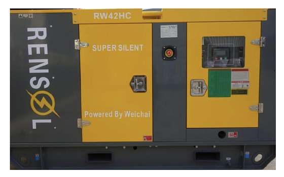 Дизельный генератор Rensol RW 80 HC в кожухе